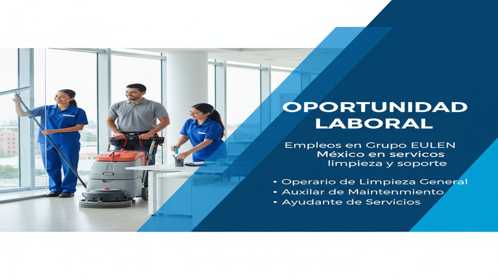 Empleos en Grupo EULEN México en servicios limpieza y soporte
