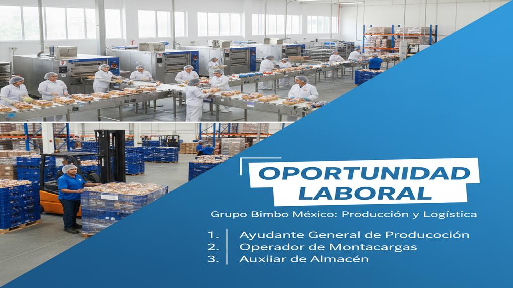 Oportunidades laborales en Grupo Bimbo México en producción y logística
