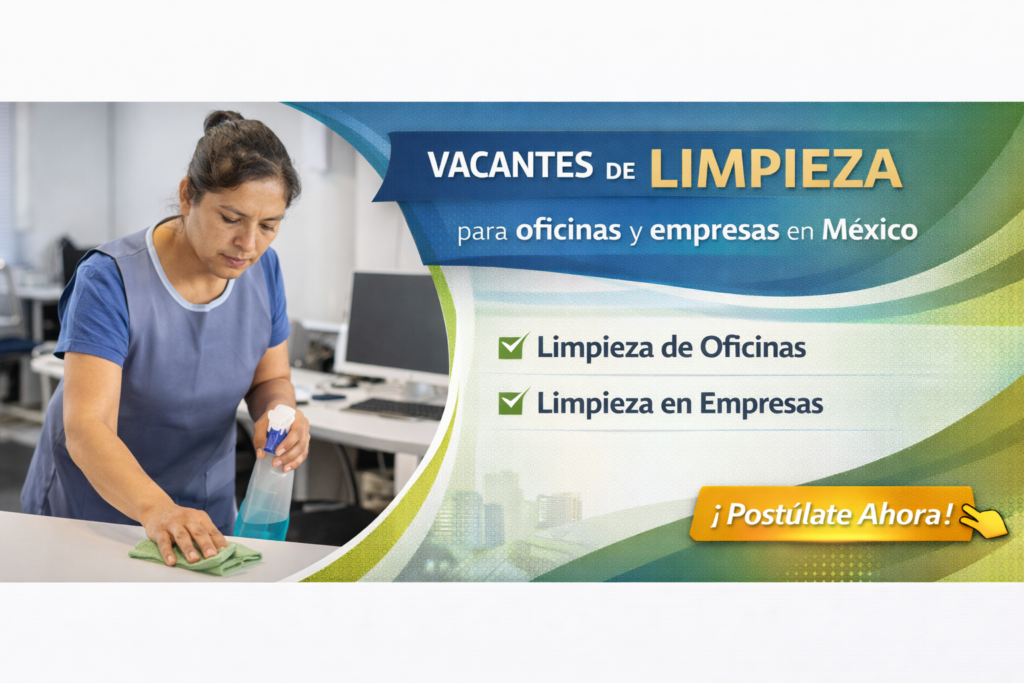 Vacantes de Personal de Limpieza para oficinas y empresas en México
