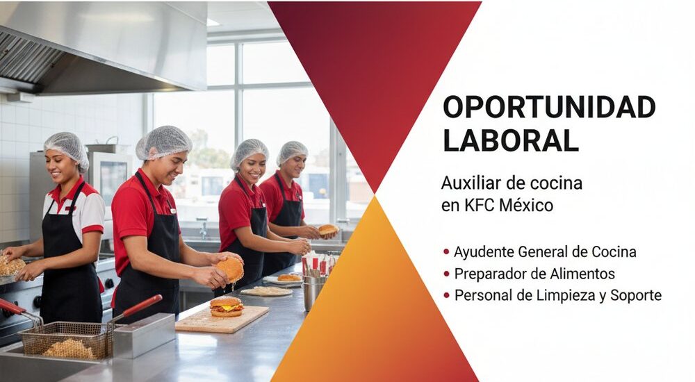 Auxiliar de cocina en KFC Mexico
